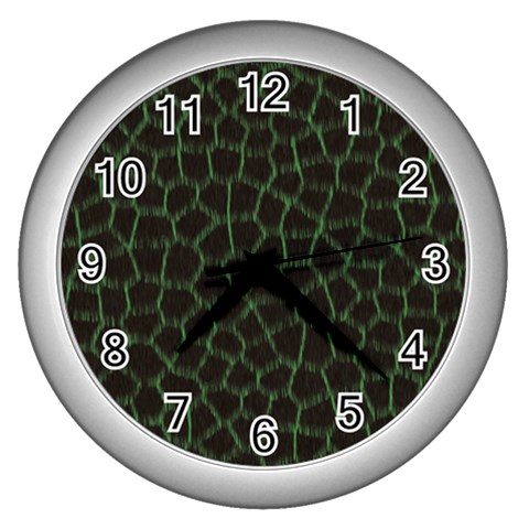 Giraffe Wall Clock (Silver) from ArtsNow.com Front