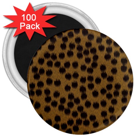 Cheetah 3  Magnet (100 pack) from ArtsNow.com Front