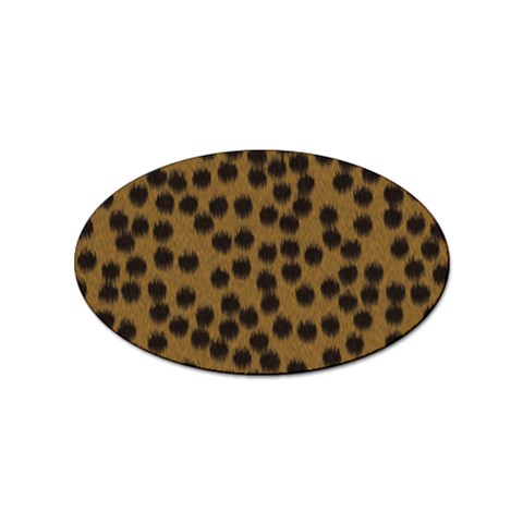 Cheetah Sticker Oval (10 pack) from ArtsNow.com Front