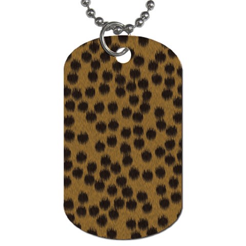 Cheetah Dog Tag (Two Sides) from ArtsNow.com Back