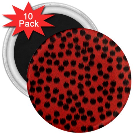 Cheetah 3  Magnet (10 pack) from ArtsNow.com Front