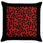 Cheetah Throw Pillow Case (Black)