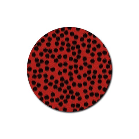 Cheetah Rubber Coaster (Round) from ArtsNow.com Front