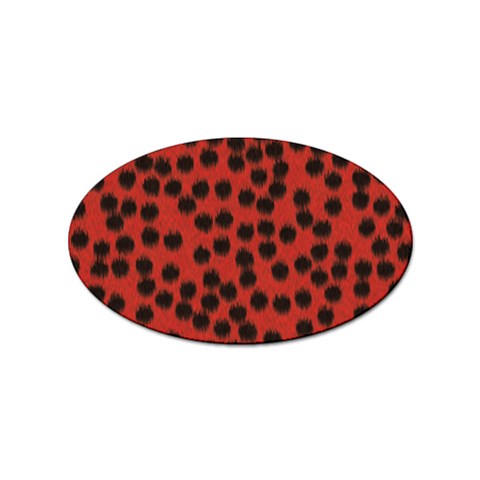 Cheetah Sticker Oval (100 pack) from ArtsNow.com Front