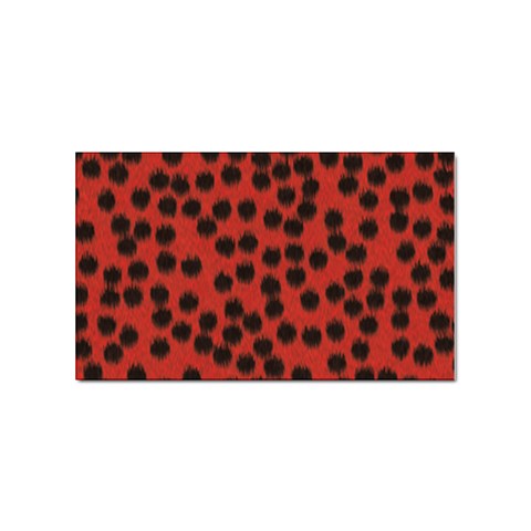 Cheetah Sticker Rectangular (10 pack) from ArtsNow.com Front