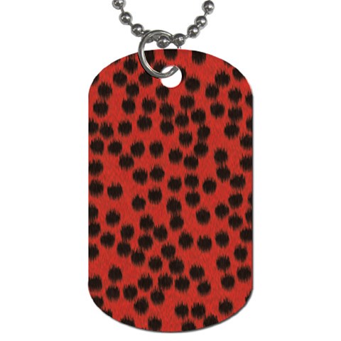 Cheetah Dog Tag (Two Sides) from ArtsNow.com Back