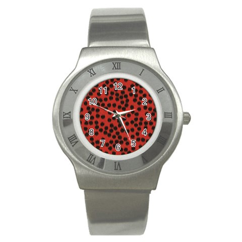 Cheetah Stainless Steel Watch from ArtsNow.com Front