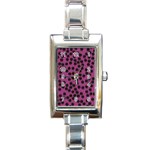 Cheetah Rectangular Italian Charm Watch