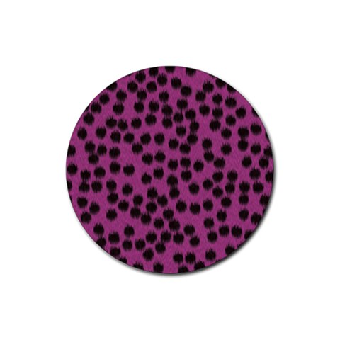 Cheetah Rubber Coaster (Round) from ArtsNow.com Front