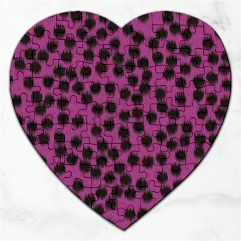 Cheetah Jigsaw Puzzle (Heart) from ArtsNow.com Front