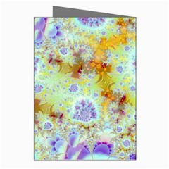 Golden Violet Sea Shells, Abstract Ocean Greeting Card (8 Pack) from ArtsNow.com Right