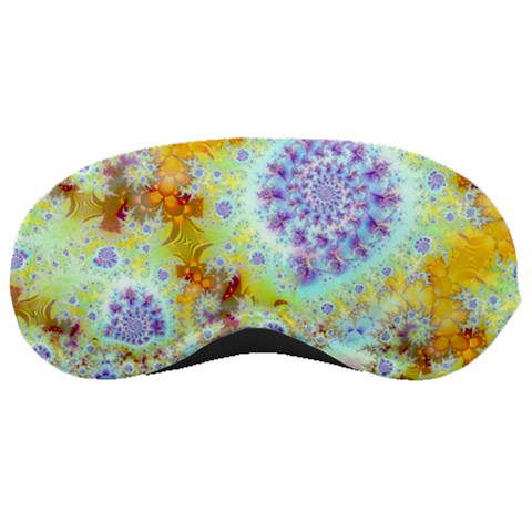 Golden Violet Sea Shells, Abstract Ocean Sleeping Mask from ArtsNow.com Front