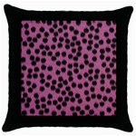 Cheetah Throw Pillow Case (Black)