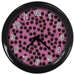 Cheetah Wall Clock (Black)