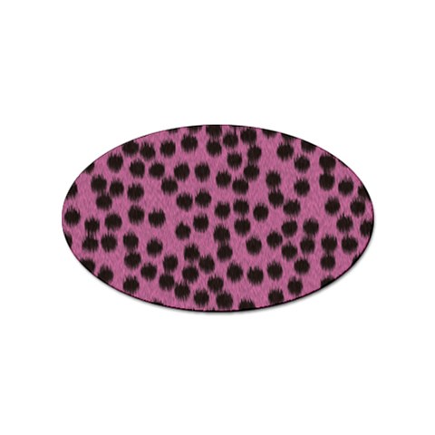 Cheetah Sticker (Oval) from ArtsNow.com Front