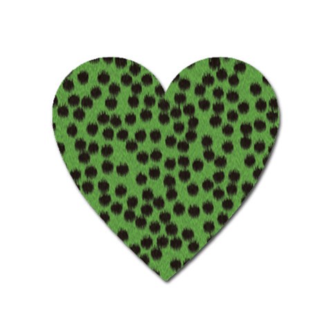 Cheetah Magnet (Heart) from ArtsNow.com Front