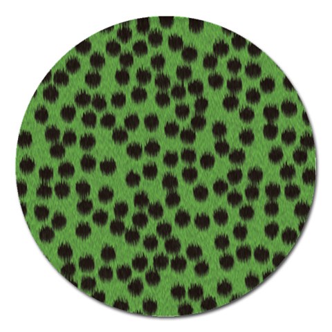 Cheetah Magnet 5  (Round) from ArtsNow.com Front