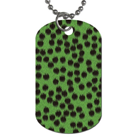 Cheetah Dog Tag (One Side) from ArtsNow.com Front