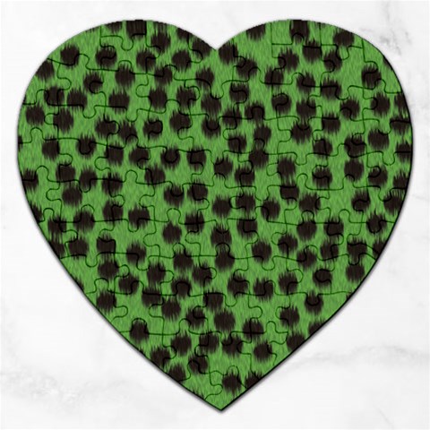 Cheetah Jigsaw Puzzle (Heart) from ArtsNow.com Front