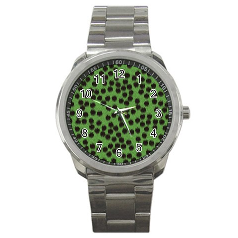 Cheetah Sport Metal Watch from ArtsNow.com Front