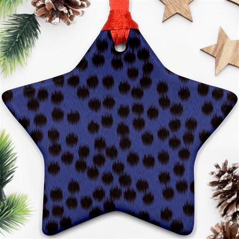 Cheetah Ornament (Star) from ArtsNow.com Front