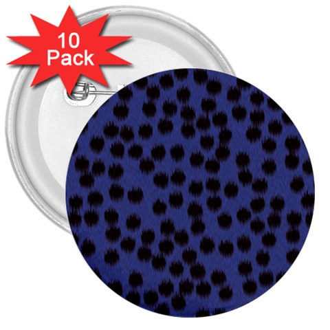 Cheetah 3  Button (10 pack) from ArtsNow.com Front