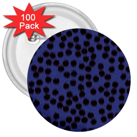 Cheetah 3  Button (100 pack) from ArtsNow.com Front