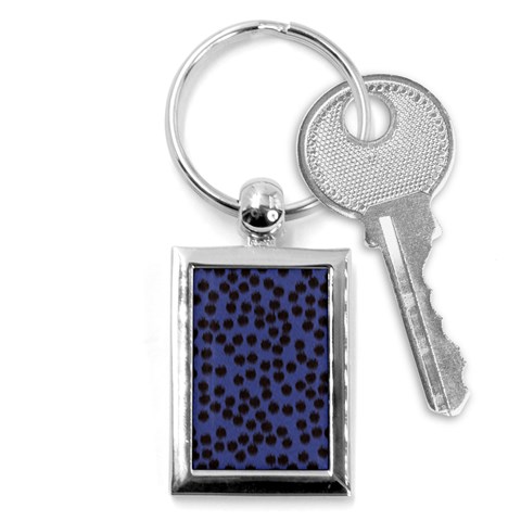 Cheetah Key Chain (Rectangle) from ArtsNow.com Front