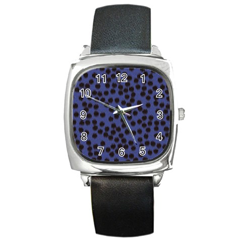 Cheetah Square Metal Watch from ArtsNow.com Front