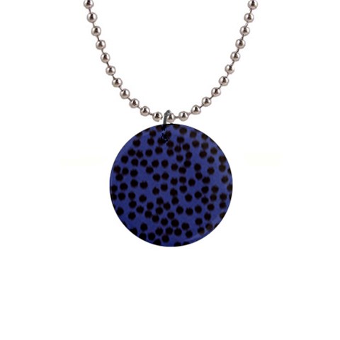 Cheetah 1  Button Necklace from ArtsNow.com Front