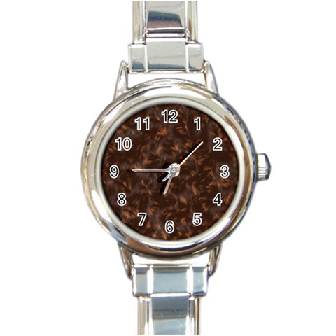 Calico Cat Round Italian Charm Watch from ArtsNow.com Front