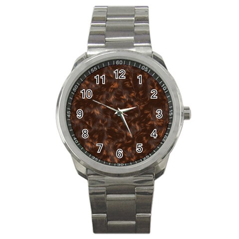 Calico Cat Sport Metal Watch from ArtsNow.com Front