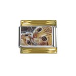 two_cats_closeup Gold Trim Italian Charm (9mm)