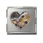 two_cats_closeup Mega Link Heart Italian Charm (18mm)