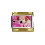 normal_wpaperanimals_dogs004800 Gold Trim Italian Charm (9mm)