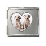 dogs Mega Link Heart Italian Charm (18mm)