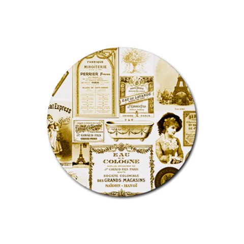 Parisgoldentower Drink Coaster (Round) from ArtsNow.com Front