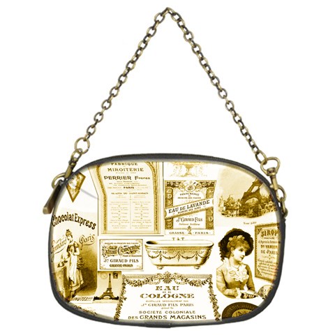 Parisgoldentower Chain Purse (One Side) from ArtsNow.com Front