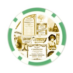 Parisgoldentower Poker Chip (10 Pack) from ArtsNow.com Front