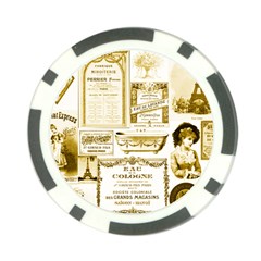 Parisgoldentower Poker Chip (10 Pack) from ArtsNow.com Back