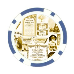 Parisgoldentower Poker Chip (10 Pack) from ArtsNow.com Back