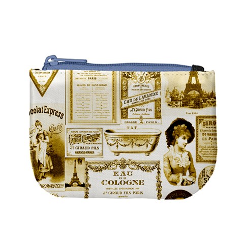 Parisgoldentower Coin Change Purse from ArtsNow.com Front