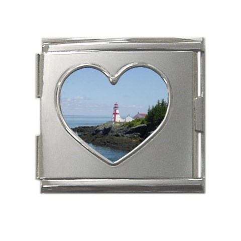 east_quoddy_head_light_house_photo03_small Mega Link Heart Italian Charm (18mm) from ArtsNow.com Front