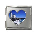 thumbnailCAKP5APZ Mega Link Heart Italian Charm (18mm)