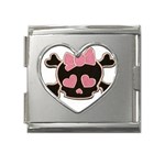 3-256154-0-1-1 Mega Link Heart Italian Charm (18mm)