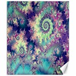 Violet Teal Sea Shells, Abstract Underwater Forest Canvas 8  x 10 