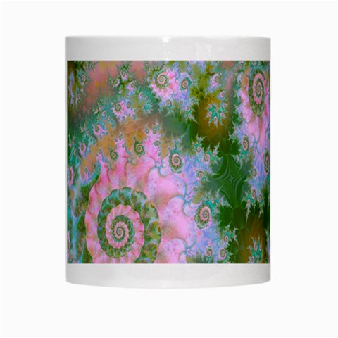 Rose Forest Green, Abstract Swirl Dance White Coffee Mug from ArtsNow.com Center