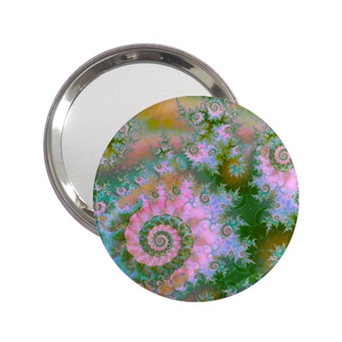 Rose Forest Green, Abstract Swirl Dance Handbag Mirror (2.25 ) from ArtsNow.com Front