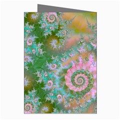 Rose Forest Green, Abstract Swirl Dance Greeting Card (8 Pack) from ArtsNow.com Right