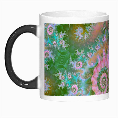 Rose Forest Green, Abstract Swirl Dance Morph Mug from ArtsNow.com Left